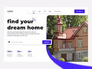 Real Estate landing section