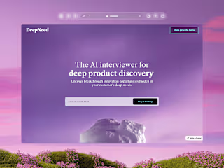 Deepneed Website Development with Framer