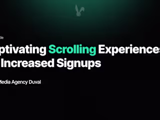 The Vertical Scrolling Website :: Behance