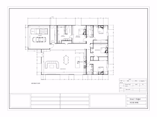 2D Architectural floor plan