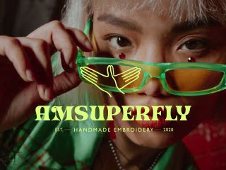 Amsuperfly visual identity