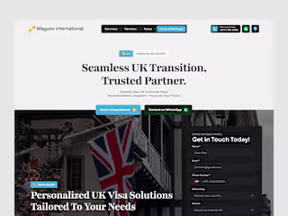 Maguire International Landing Page Redesign
