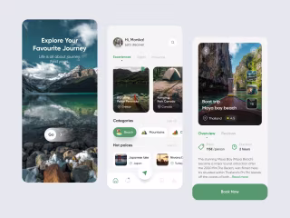 Travel service - Mobile App Design