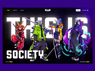 Zamasu Society Frameship Framer Website