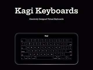 Kagi Virtual Keyboards Design and Animation