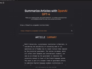 AI ARTICLE SUMMARIZER