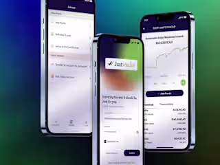 Fintech Mobile App Design: Justwealth 