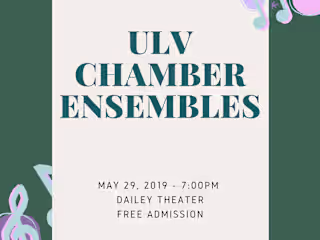 ULV Music Department Event Flyers