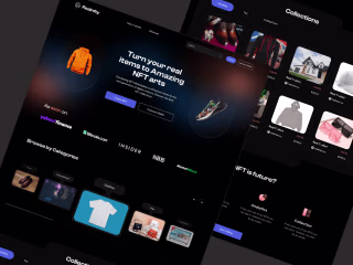 
Real Item to NFT Landing Page