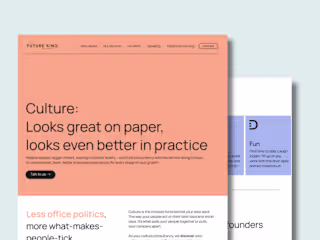 Custom Squarespace Website for a Culture Design Consultancy