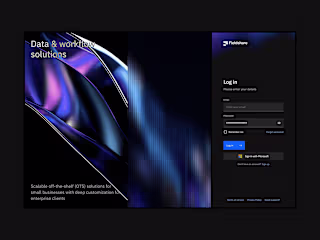 Login screen