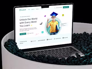 Language Learning Website UI Design