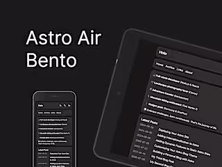 Astro Air Bento | Astro Theme