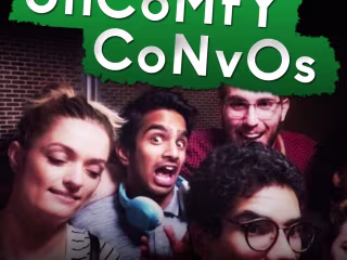UnCoMfY CoNvOs Podcast Artwork: Branding