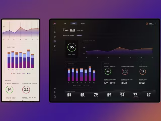 Saturn Sleep Tracking - UI, UX and Creative