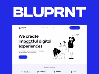 Bluprnt — Design Agency Website