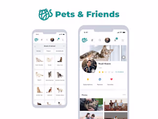 Ui/Ux Design | Pets & Friends | Social Media
