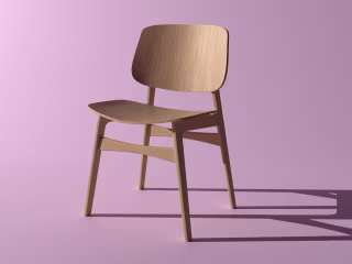Wooden Chair 3D Model