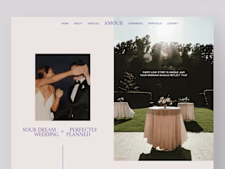 Redesigning Amour: A Refined Experience for Wedding Planning