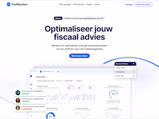 Taxmachine - Landing page design & development in Webflow