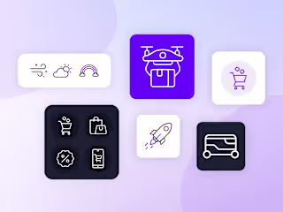 Unicorn Icons - Lottie animations