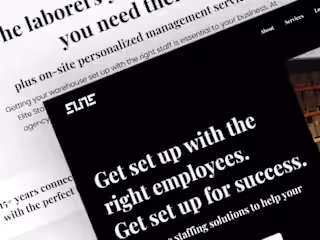 Website Development for Elite Staffing Solution