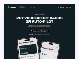 Incredible - Financial Landing Page