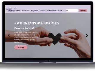 SisterWorks | Website & Mobile Redesign