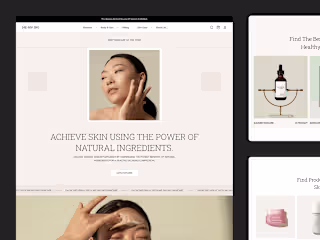 ME-NN-ING - Skincare E-commerce Website & Animation