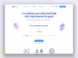 High-Converting Landing Page Design for Debt Management Agencies