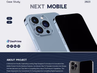 Mobile Landing Page UX/UI Design