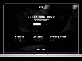 Tattoo Studio Web Design