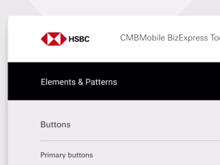 HSBC Mobile BizExpress UI Kit