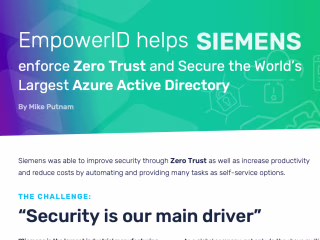 B2B Case Study 1: EmpowerID secures SIEMENS' cloud-based systems