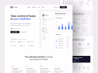 Founding - Productivity Landing Page