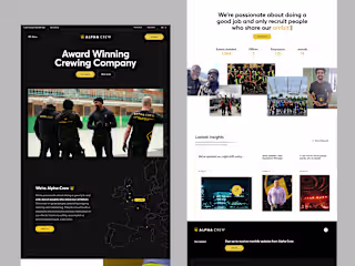 Alpha Crew - Web Redesign