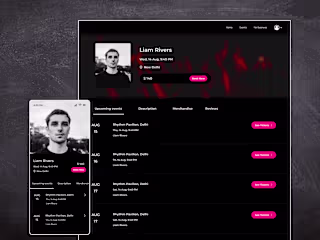 Artist Profile Page