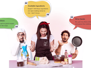 Designed a recipe app for better cooking experience