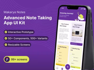 Makarya Notes - UI Kit & Design System