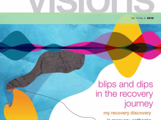 Article in VISIONS magazine, story of recovery & self care by JP