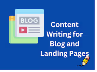 Content Writing for Blogs and Landing Pages.
