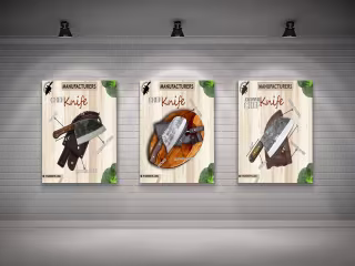 CHEF KNIFE POSTER DESIGN on Behance