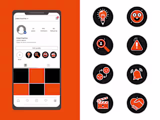 Social Media Highlight Icons