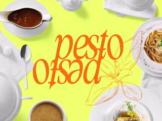 Pesto - Coffee shop & Restaurant Branding on Behance