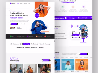 Podcast Website | Podcast Platform | Landing Page | Web on Beha…