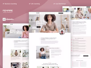 Fempire - Business Coach Elementor Template Kit