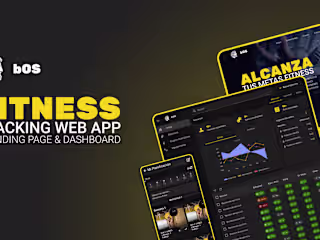 Fitness Tracking WebApp, Landing & Dashboard :: Behance