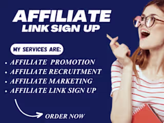 I will do affiliate referral link signup, Link building