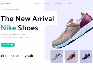 Nike Landing Page Design
