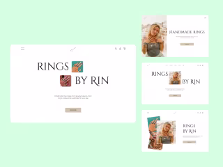 Main page of rings shop | Design Concept